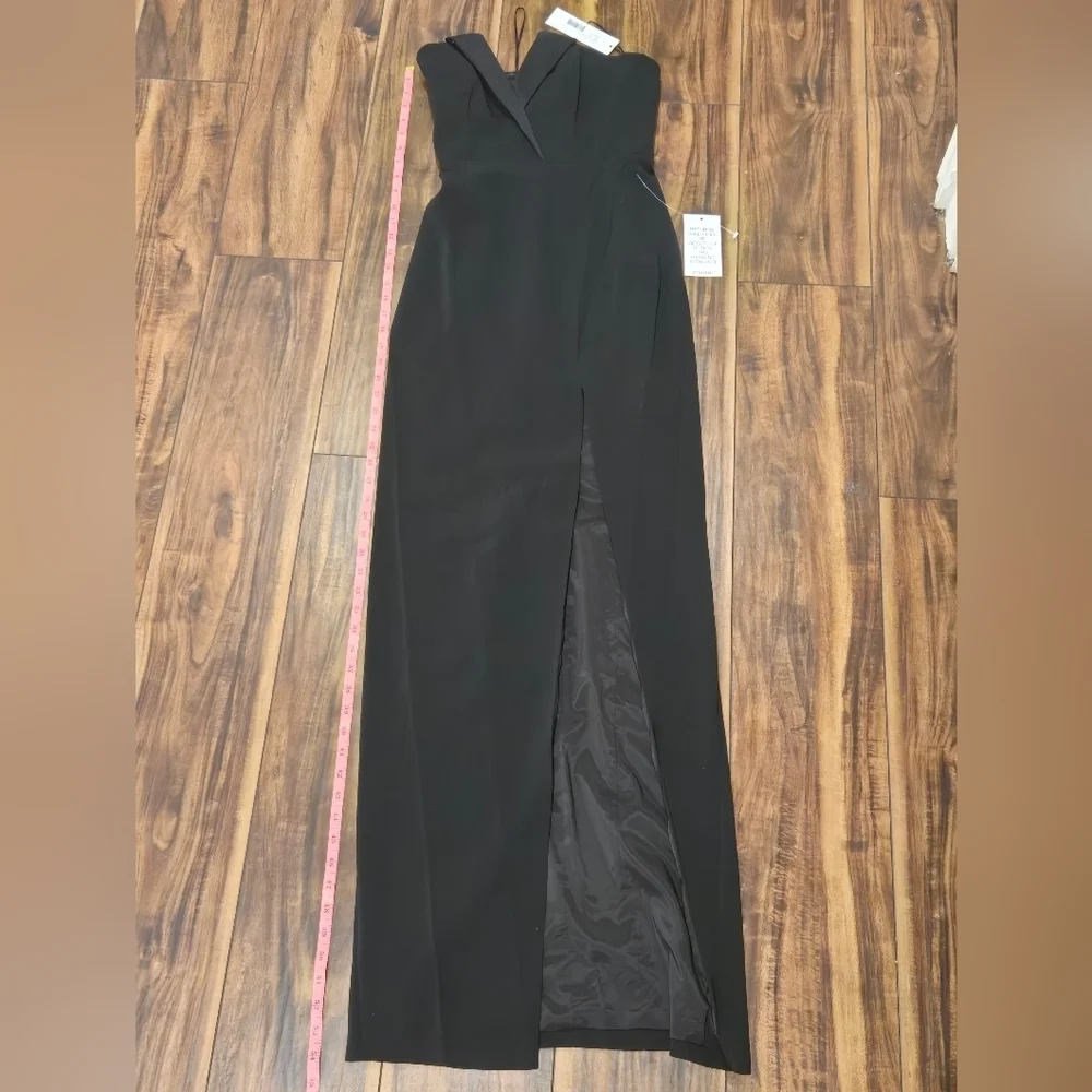Jay Godfrey Sylvia Elegant Black Strapless Evening Gown